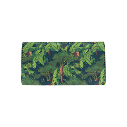 Rainforest Pattern Print Design A01 Women's Trifold Wallet