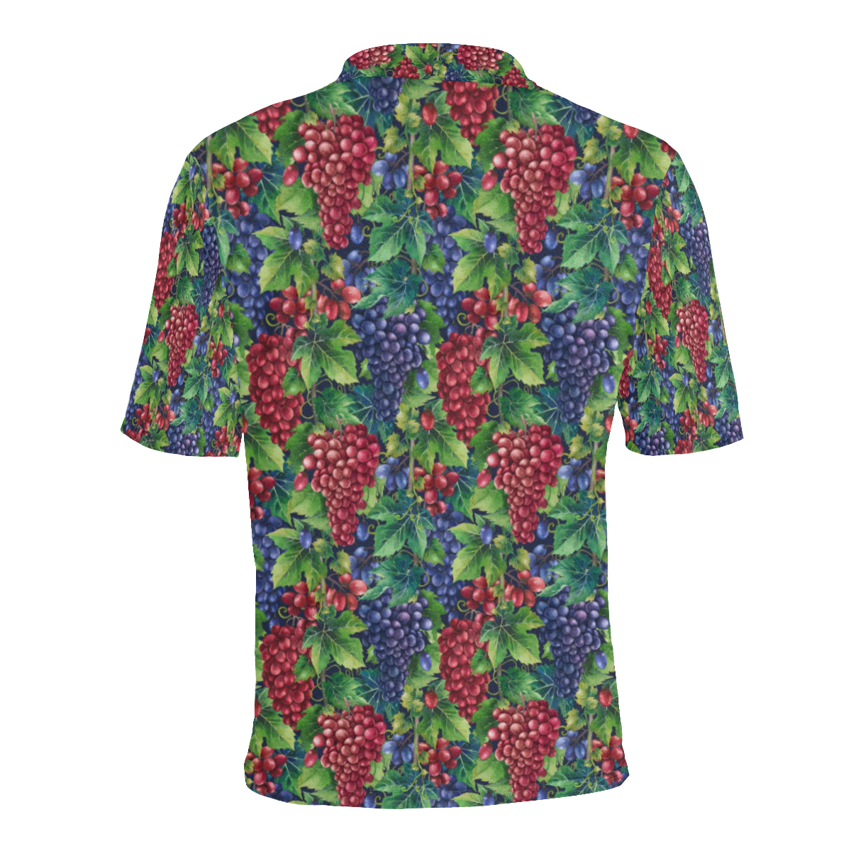 Grape Pattern Print Design GP02 Men Polo Shirt