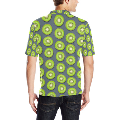 Kiwi Pattern Print Design KW06 Men Polo Shirt