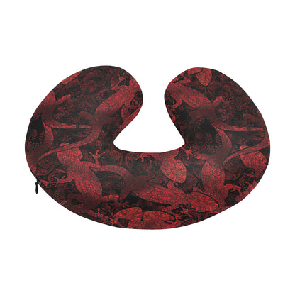 Gecko Pattern Print Design 04 U-Shaped Travel Neck Pillow