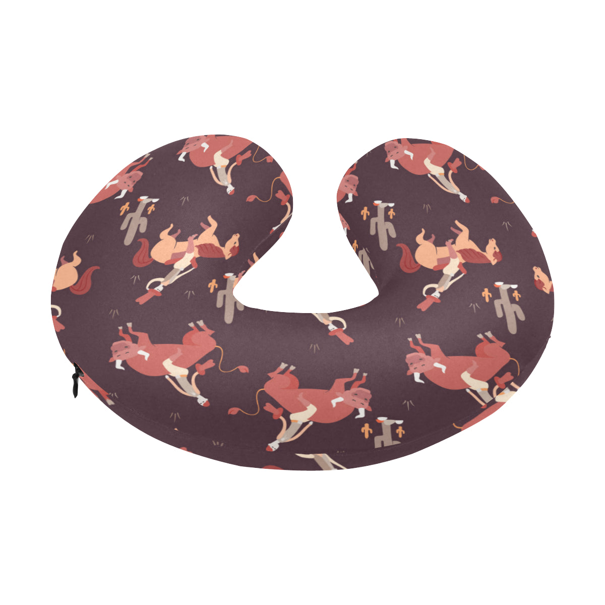 Rodeo Pattern Print Design A01 U-Shaped Travel Neck Pillow