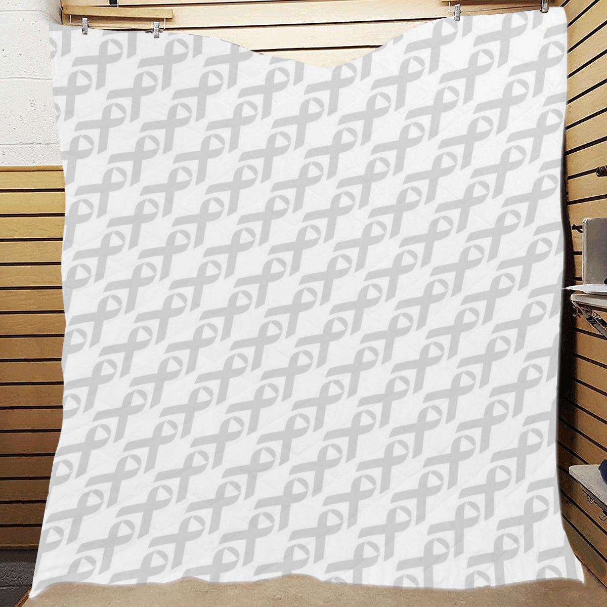 Brain cancer Pattern Print Design 02 Premium Quilt