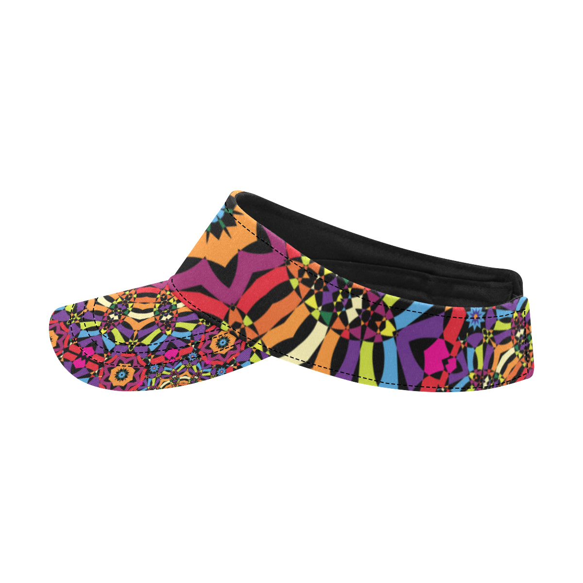 Kaleidoscope Pattern Print Design 01 Unisex Sun Visor