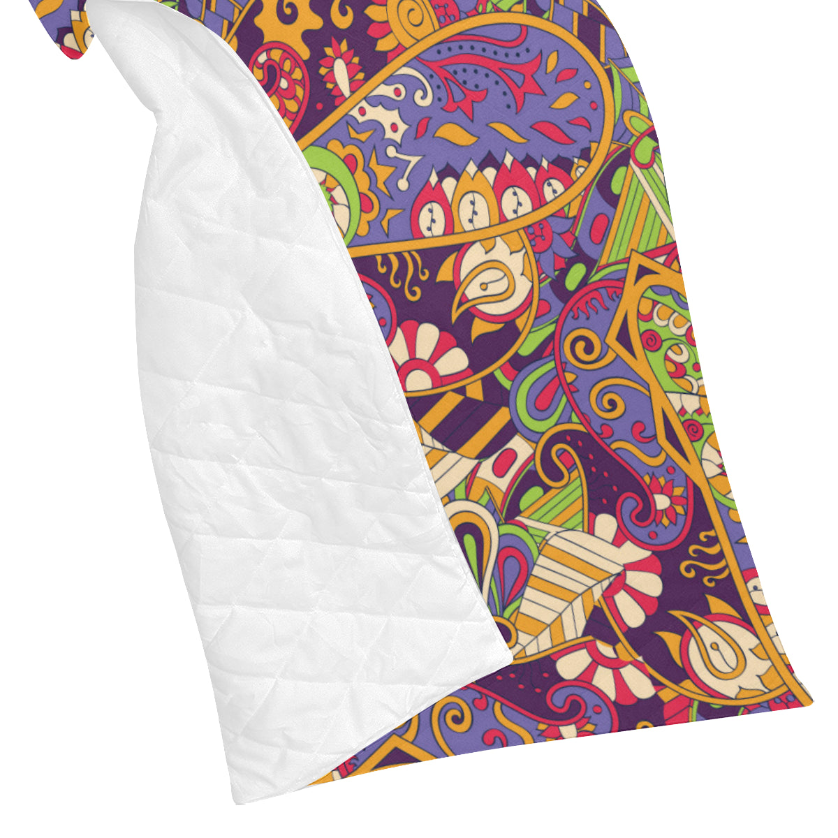 Funky Retro Pattern Print Design A04 Premium Quilt