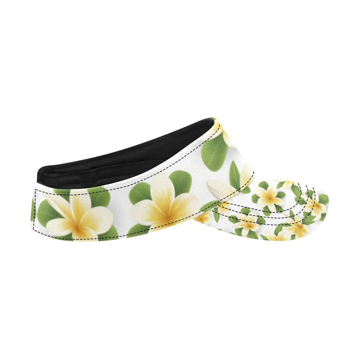 Yellow Plumeria Pattern Print Design PM012 Unisex Sun Visor