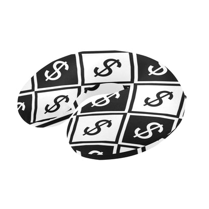 Money Pattern Print Design 04 U-Shaped Travel Neck Pillow