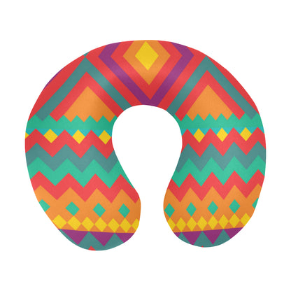 Mexican Pattern Print Design 04 U-Shaped Travel Neck Pillow