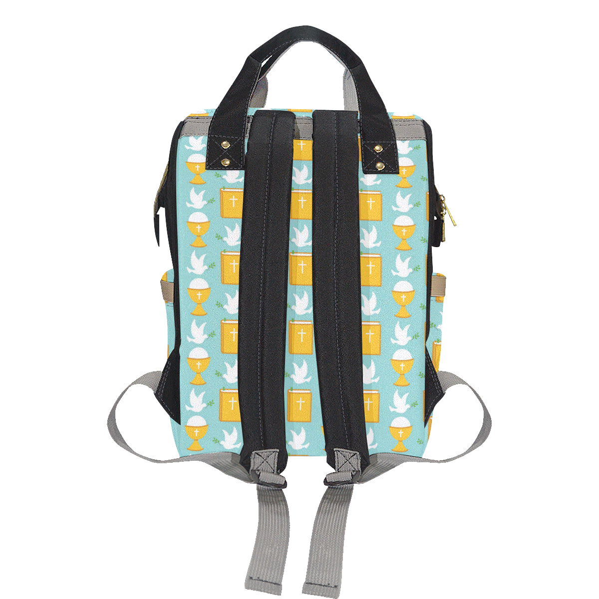 Christian Pattern Print Design 02 Diaper Bag Backpack