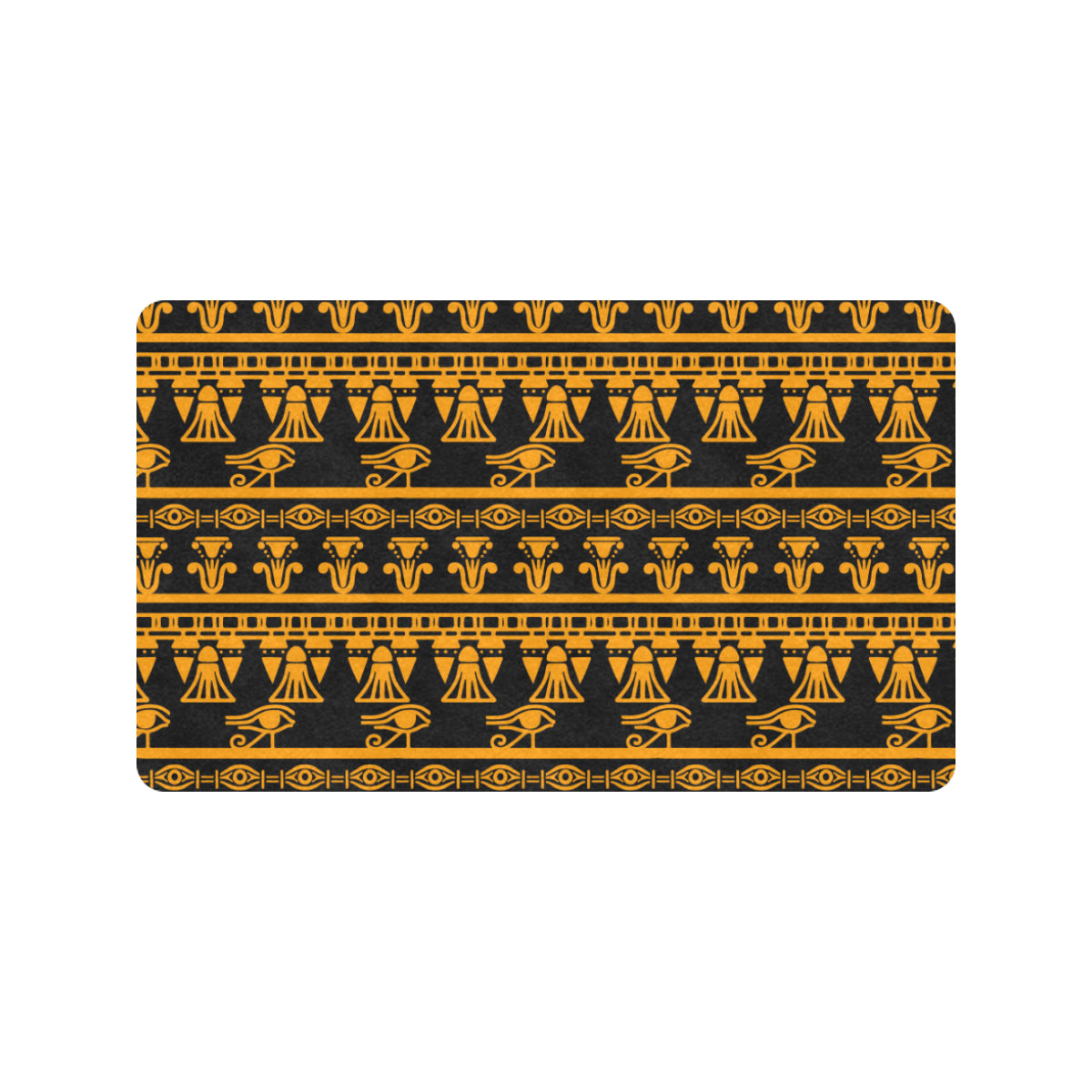 Eye of Horus Tribal Egypt Pattern Rubber Doormat