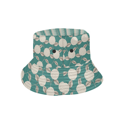 Hydrangea Pattern Print Design HD03 Unisex Bucket Hat