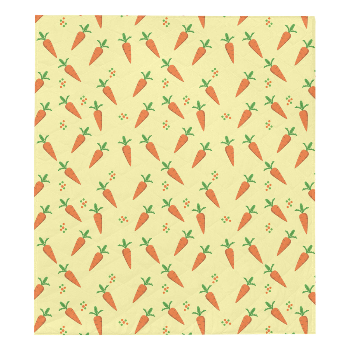 Carrot Pattern Print Design 04 Premium Quilt
