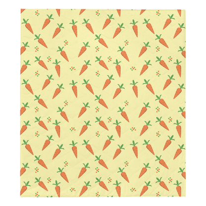 Carrot Pattern Print Design 04 Premium Quilt