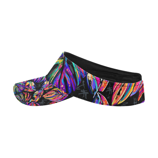 Neon Color Tropical Palm Leaves Unisex Sun Visor
