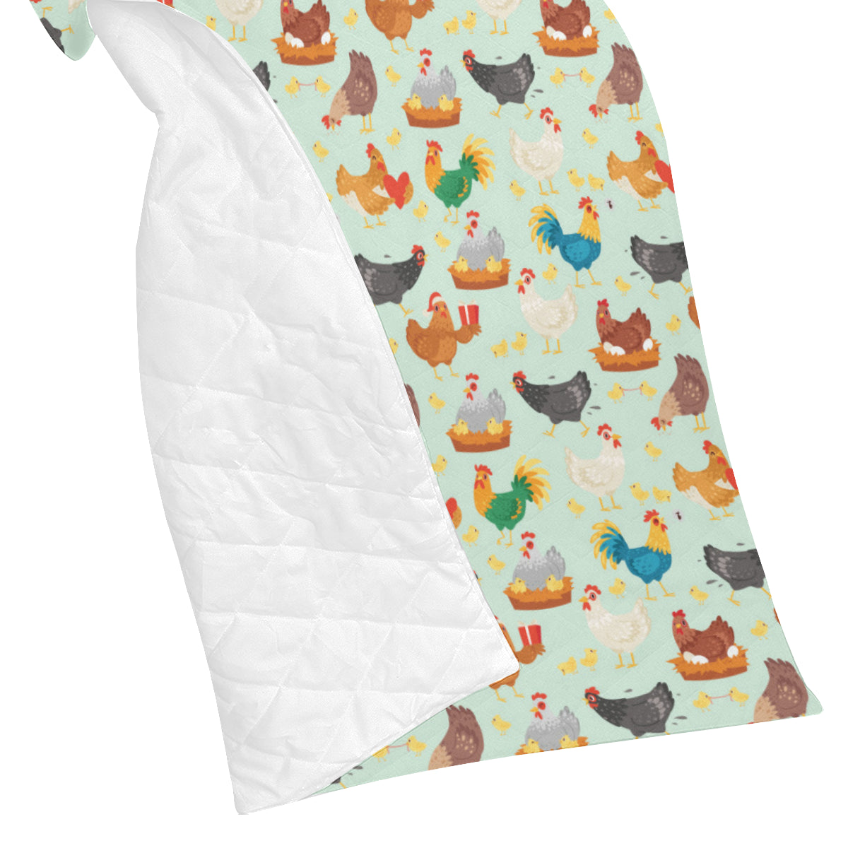Chicken Pattern Print Design 07 Premium Quilt