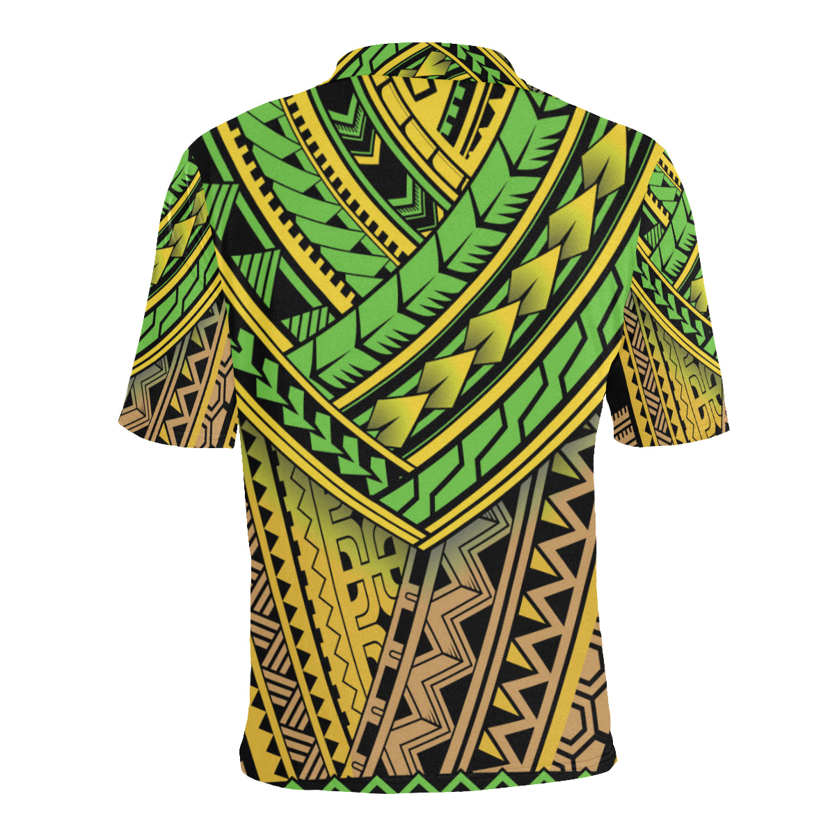 Polynesian Tribal Color Men Polo Shirt