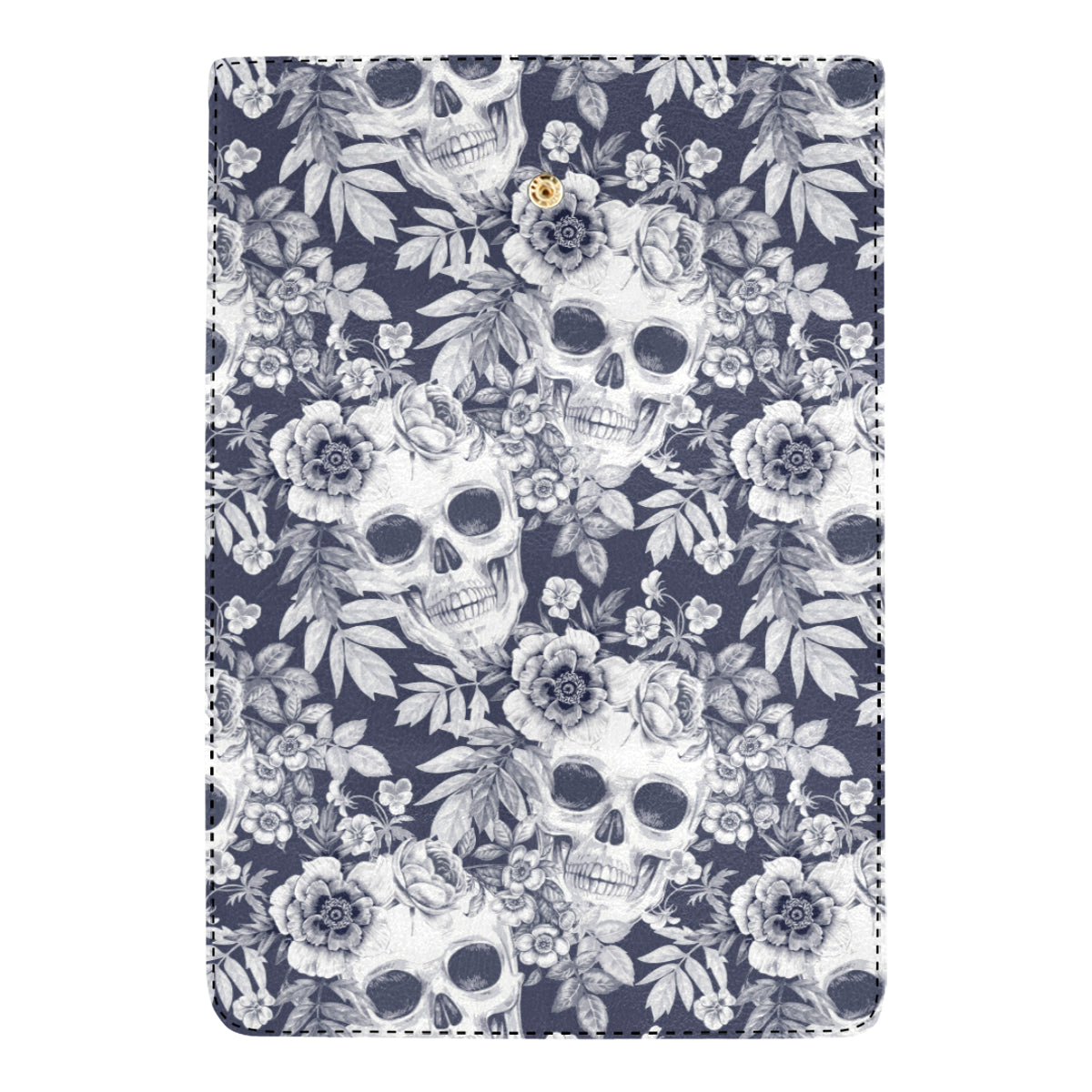 Skull Floral Beautiful Women's Trifold Wallet