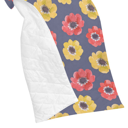 Anemone Pattern Print Design AM010 Premium Quilt