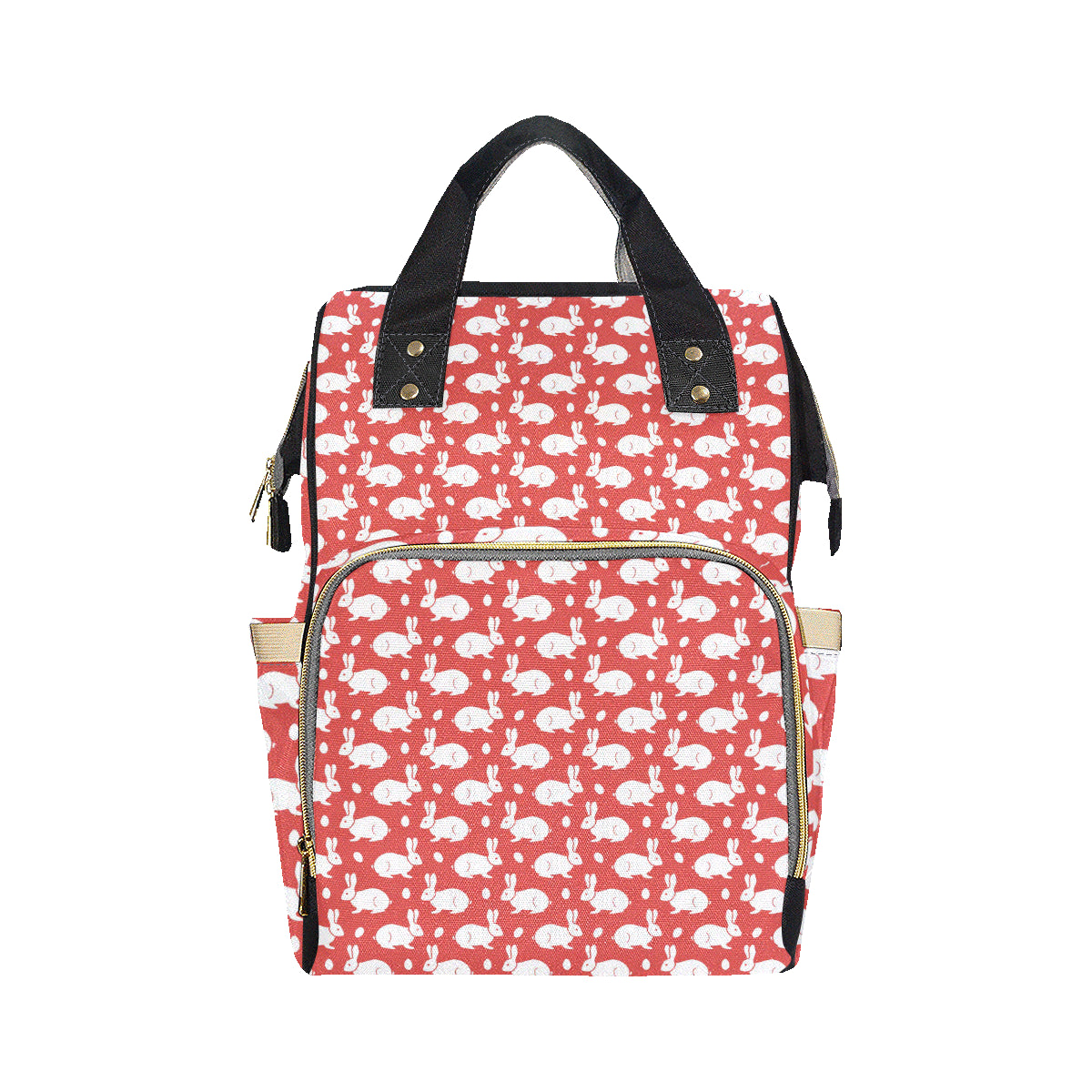 Rabbit Pattern Print Design RB017 Diaper Bag Backpack