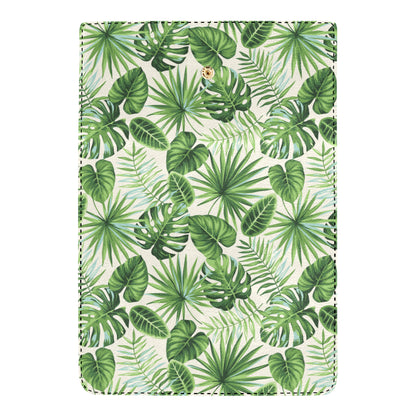 Palm Leaf Pattern Print Design A01 Women's Trifold Wallet