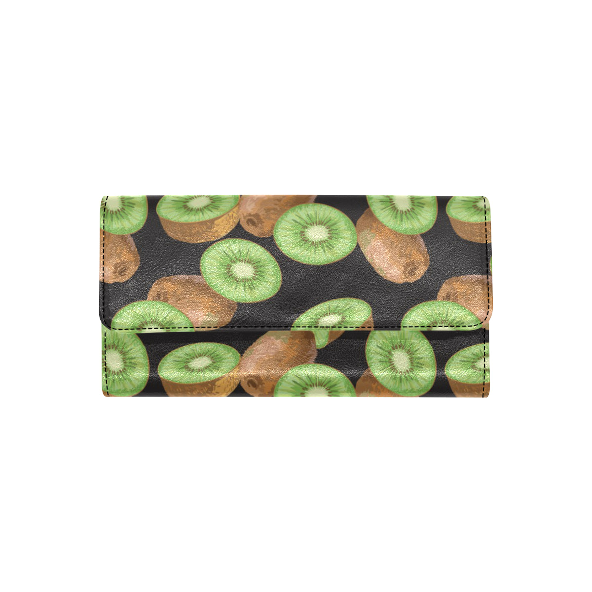 Kiwi Pattern Print Design KW03 Women's Trifold Wallet