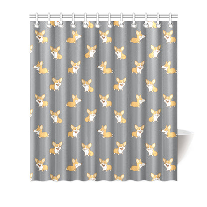 Pembroke Welsh Corgis Pattern Print Design A02 Shower Curtain