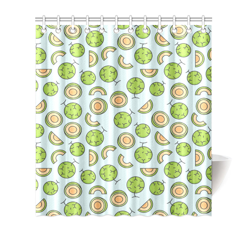 Cantaloupe Pattern Print Design 02 Shower Curtain