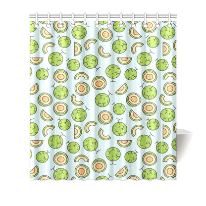 Cantaloupe Pattern Print Design 02 Shower Curtain