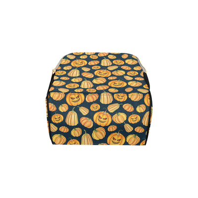 Pumpkin Halloween Pattern Print Design A04 Diaper Bag Backpack