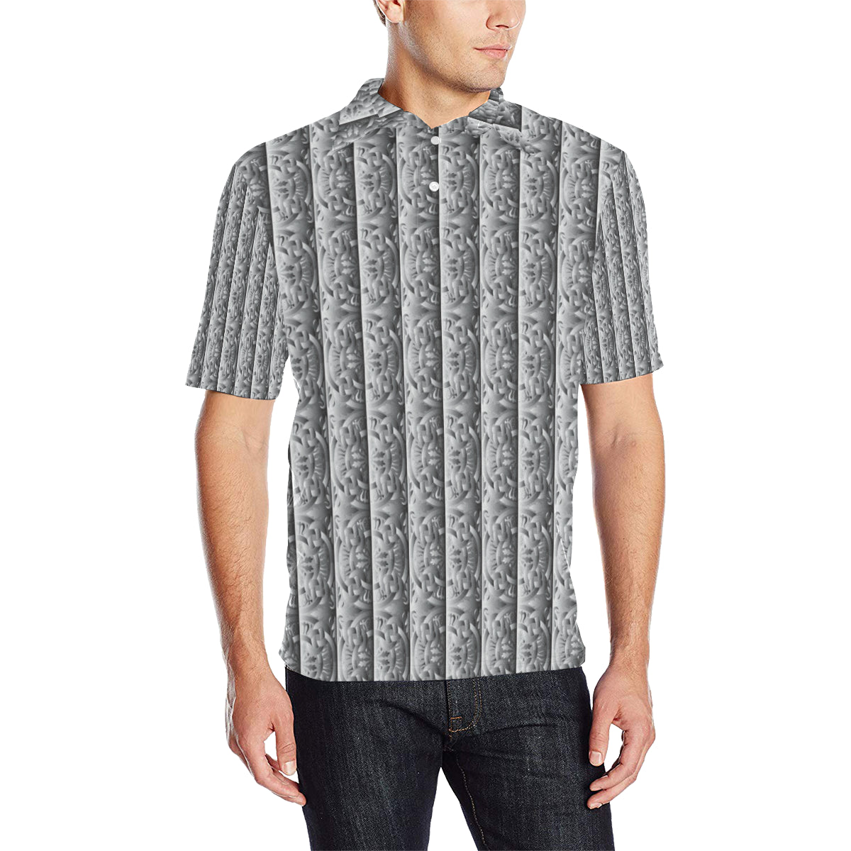 Celtic Pattern Print Design 03 Men Polo Shirt