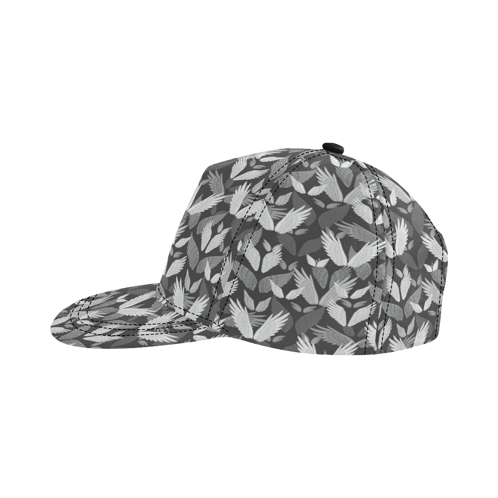 Angel Wings Pattern Design Themed Print Snapback Cap