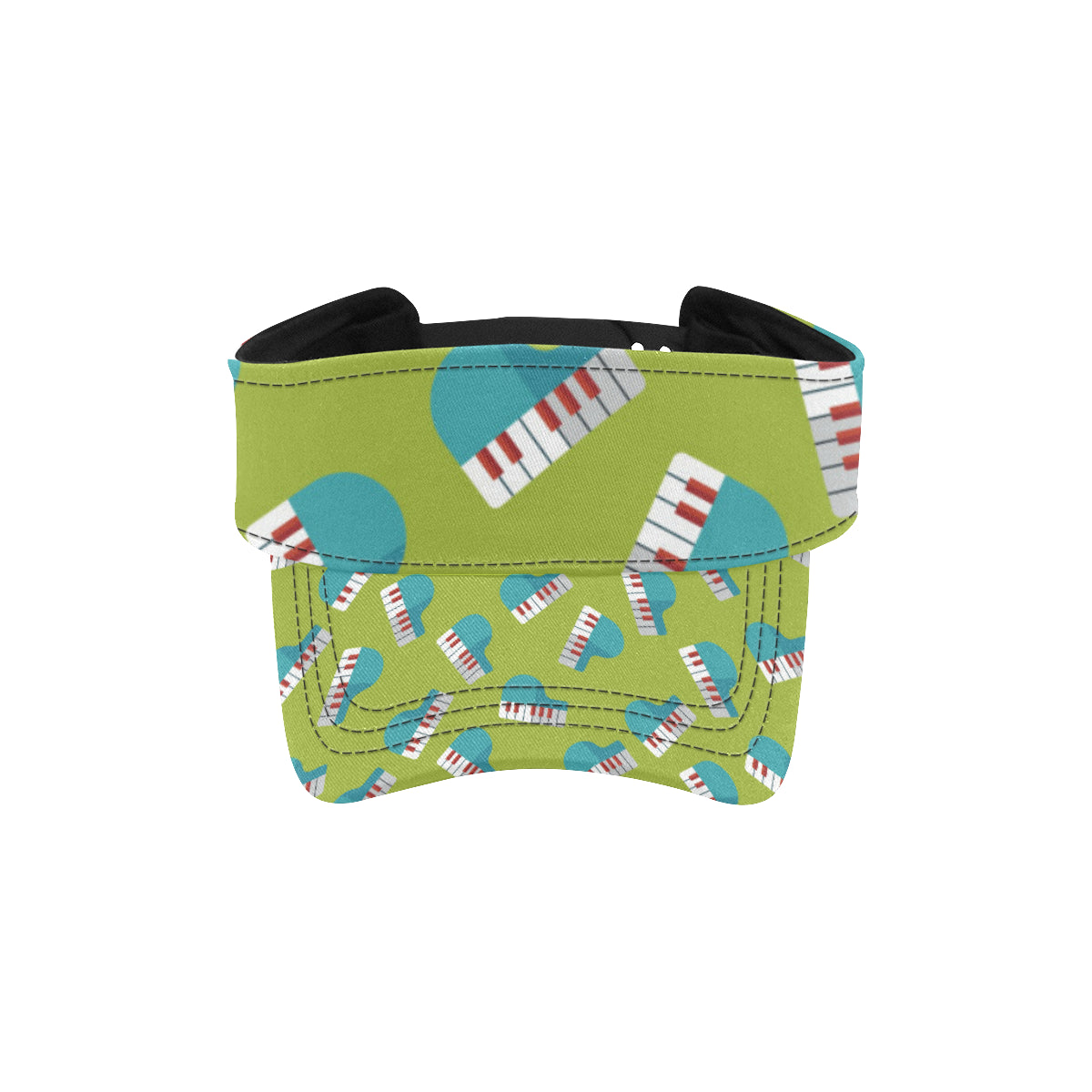 Piano Pattern Print Design 03 Unisex Sun Visor