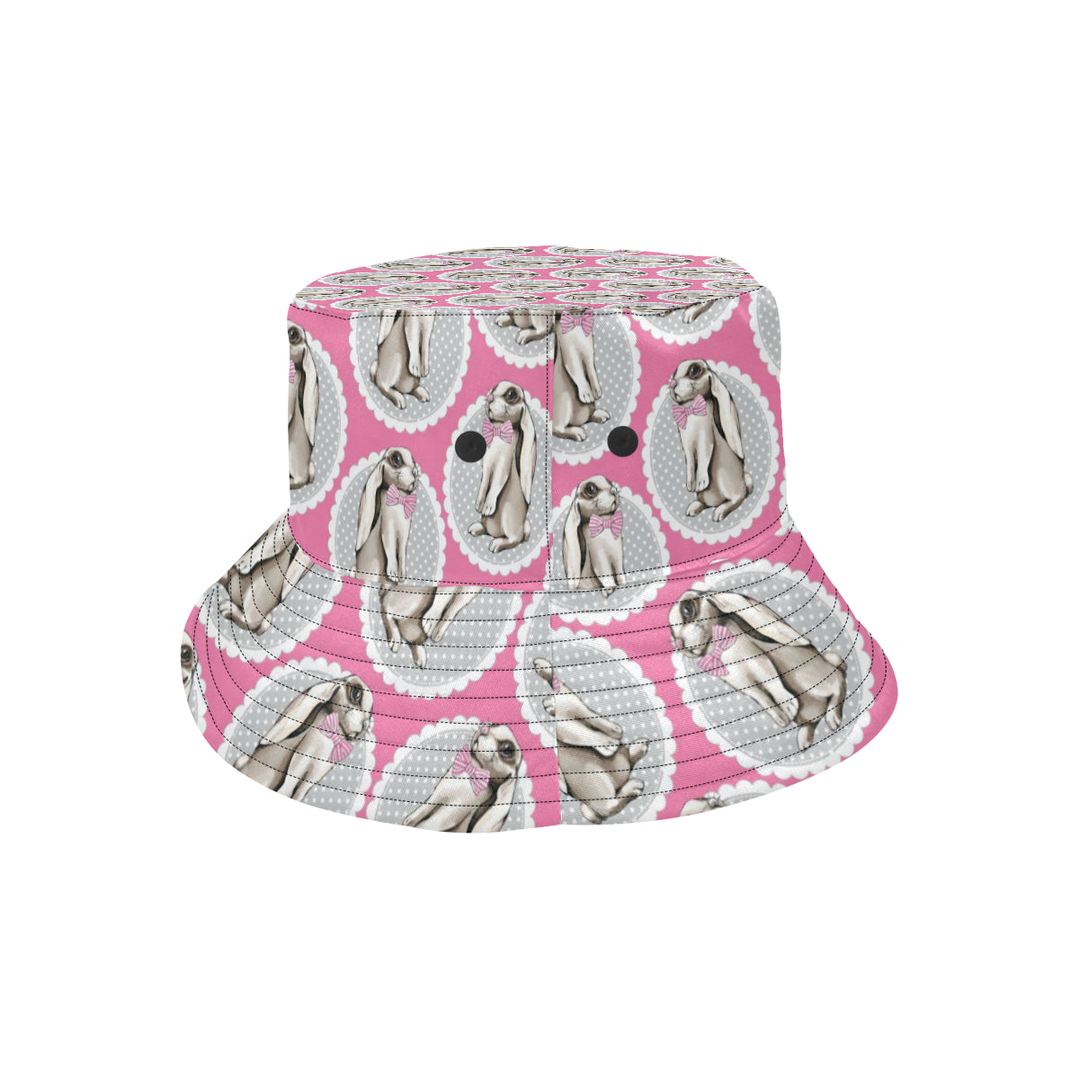 Rabbit Pattern Print Design RB019 Unisex Bucket Hat