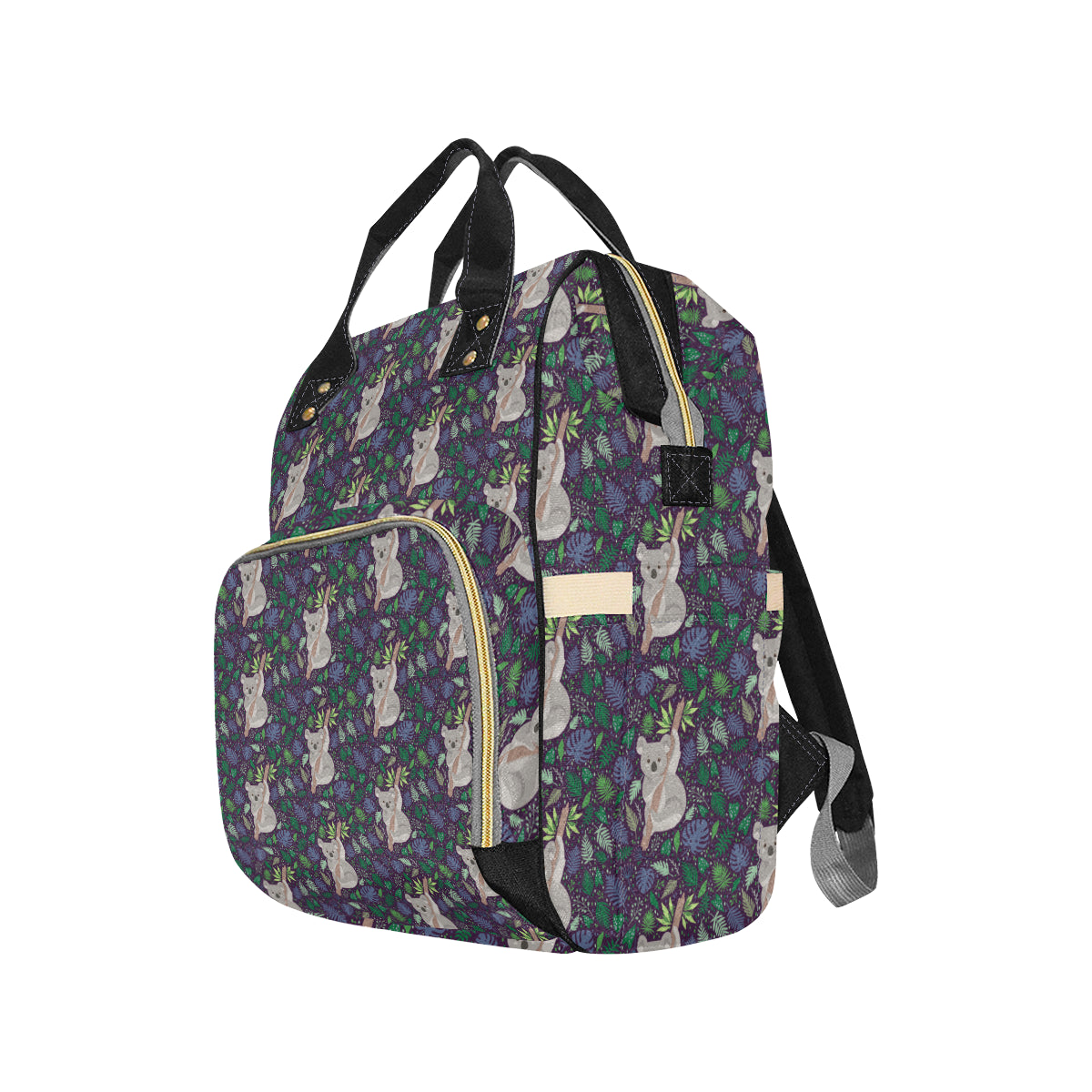 Koala Pattern Print Design 06 Diaper Bag Backpack