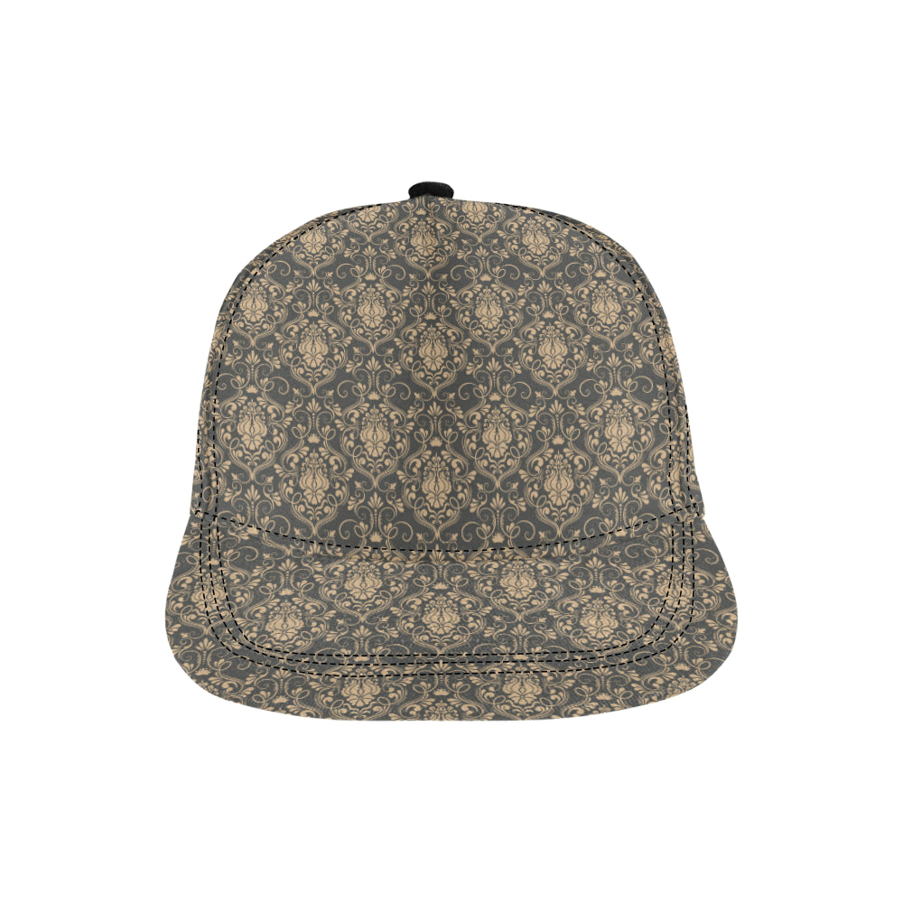 Damask Elegant Luxury Print Pattern Snapback Cap