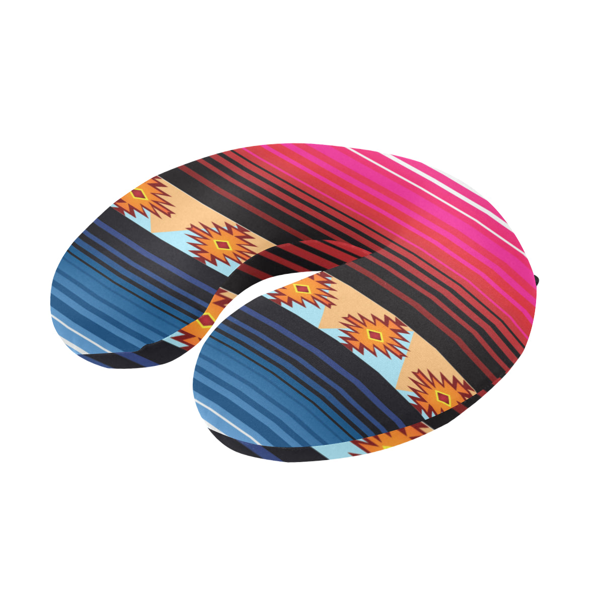 Mexican Pattern Print Design 03 U-Shaped Travel Neck Pillow
