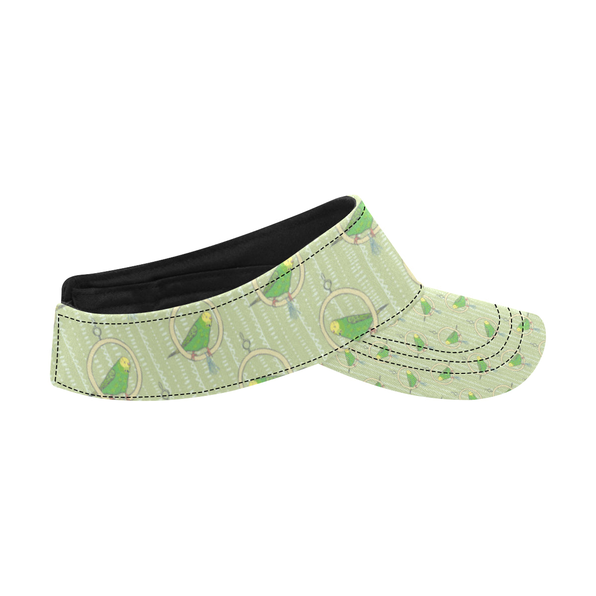 Budgerigar Pattern Print Design 02 Unisex Sun Visor