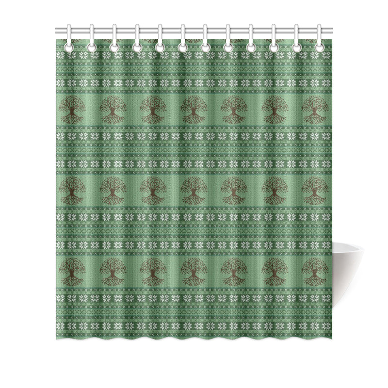 Celtic Pattern Print Design 09 Shower Curtain