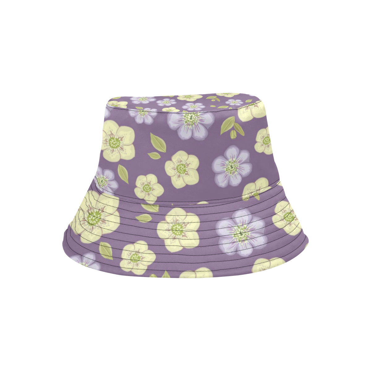 Anemone Pattern Print Design AM013 Unisex Bucket Hat