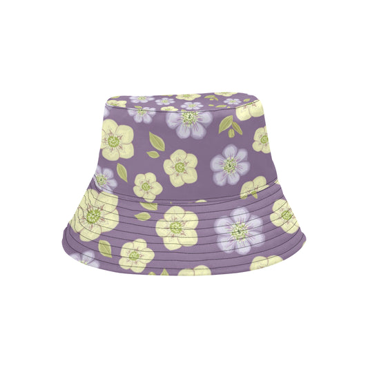 Anemone Pattern Print Design AM013 Unisex Bucket Hat