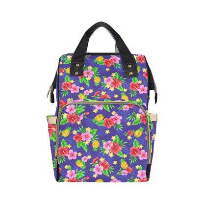Hawaiian Themed Pattern Print Design H05 Diaper Bag Backpack