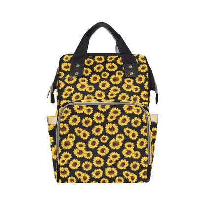 Sunflower Pattern Print Design SF05 Diaper Bag Backpack