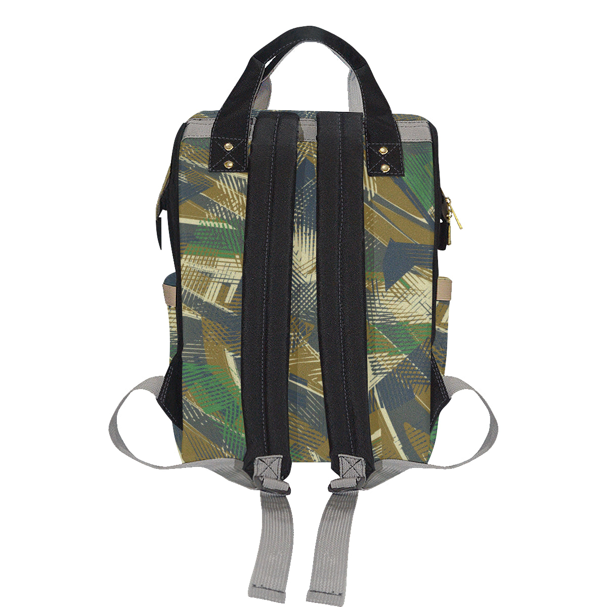 Military Camouflage Pattern Print Design 01 Diaper Bag Backpack