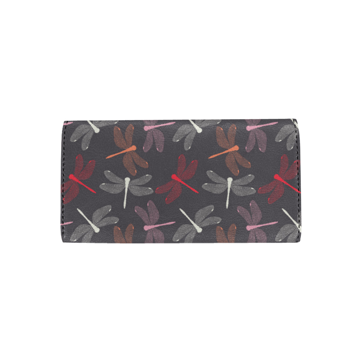 Dragonfly Pattern Print Design 01 Women's Trifold Wallet