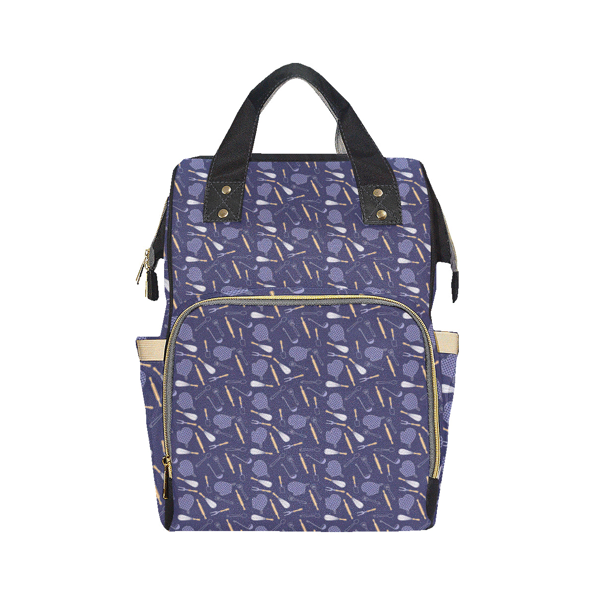 Cooking Kitchen Tools Pattern Print Design 04 Diaper Bag Backpack