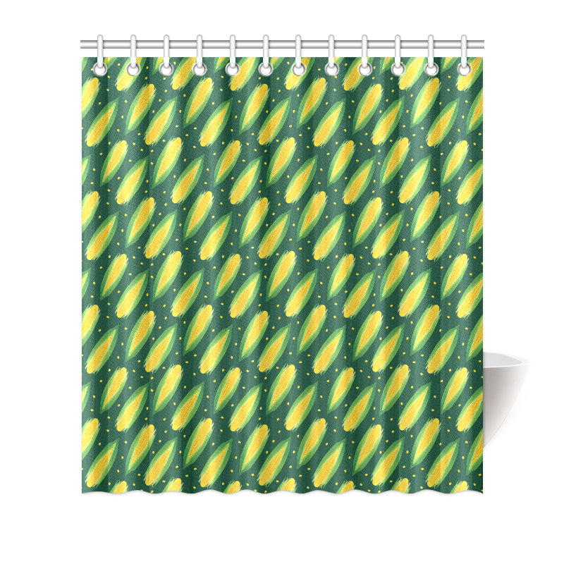 Corn Pattern Print Design 03 Shower Curtain