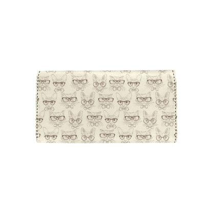 Cat Pattern Print Design 02 Women's Trifold Wallet