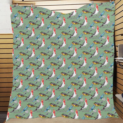 Birds Pattern Print Design 07 Premium Quilt