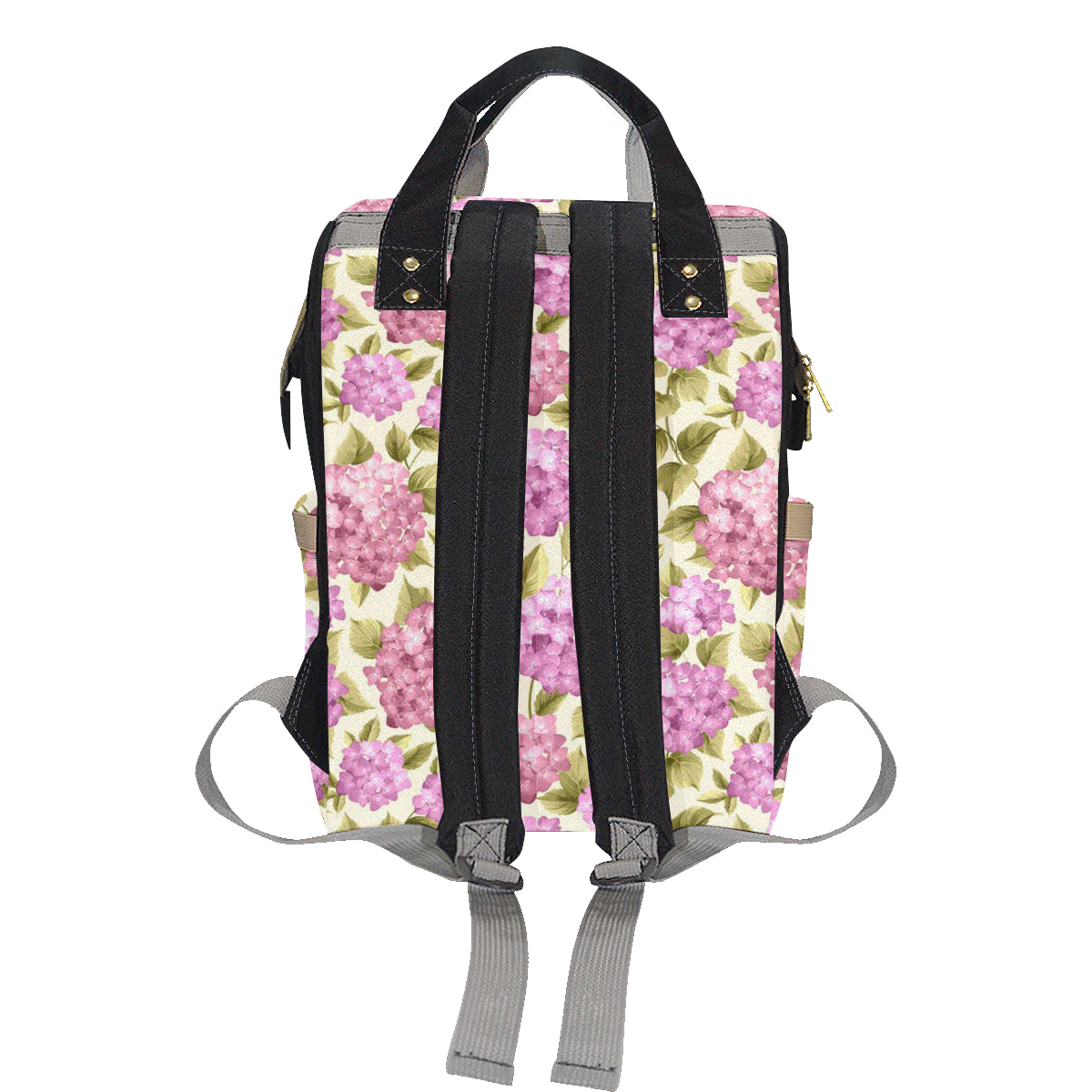 Hydrangea Pattern Print Design HD05 Diaper Bag Backpack