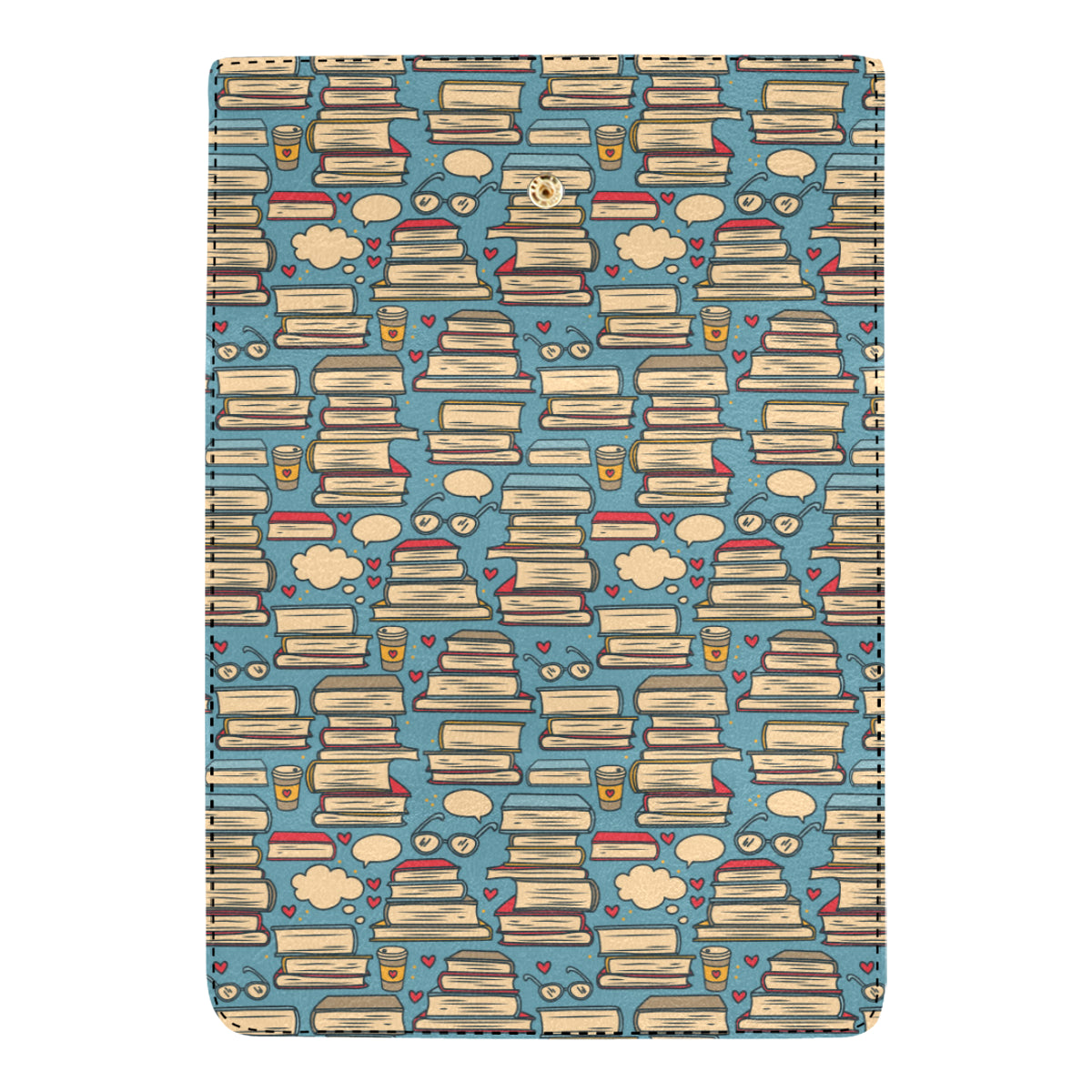 Book Pattern Print Design 03 Women's Trifold Wallet