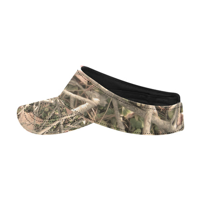 Camouflage Realistic Tree Authumn Print Unisex Sun Visor